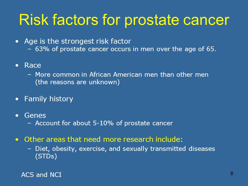The educational and psychological needs of men with prostate cancer